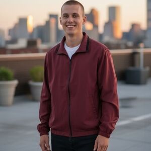 Monterey Club Men's Microfiber Satin Contrast Jacket #1768-020